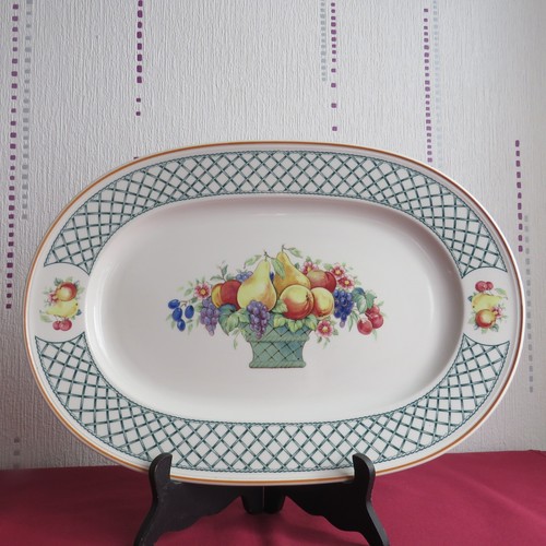 Grand plat ovale en - plat,