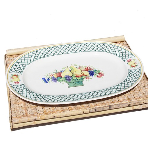Grand plat service ovale - service,